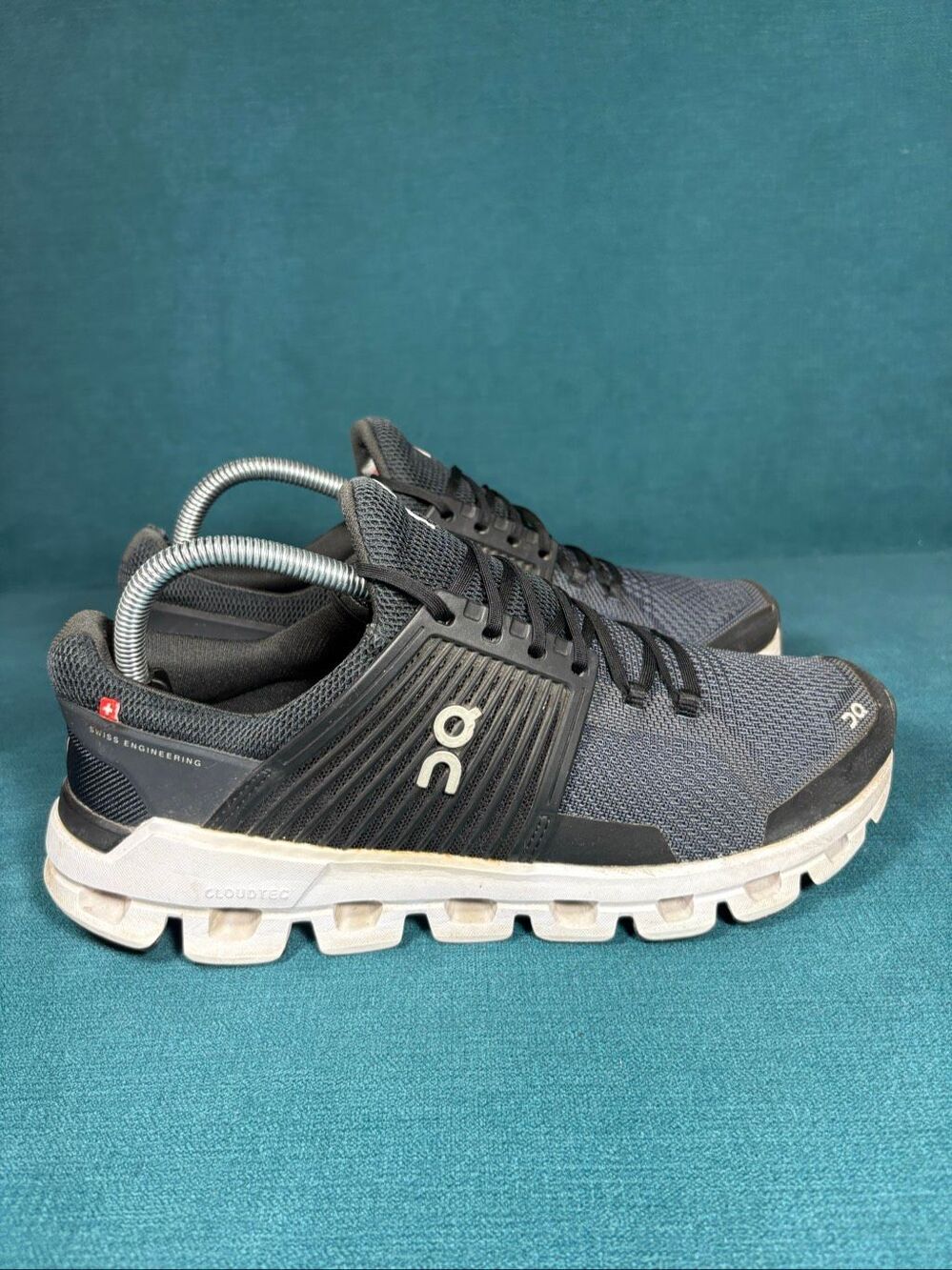 On Cloudswift Mens 8.5 Running Shoes Black Rock Cushion Sneakers CloudTec - Picture 3 of 8